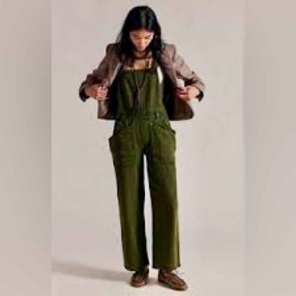 We The Free Army Green Women's Jeans Overalls